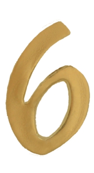 Preview: Osterkerzen-Verzierung, Ziffer "6"